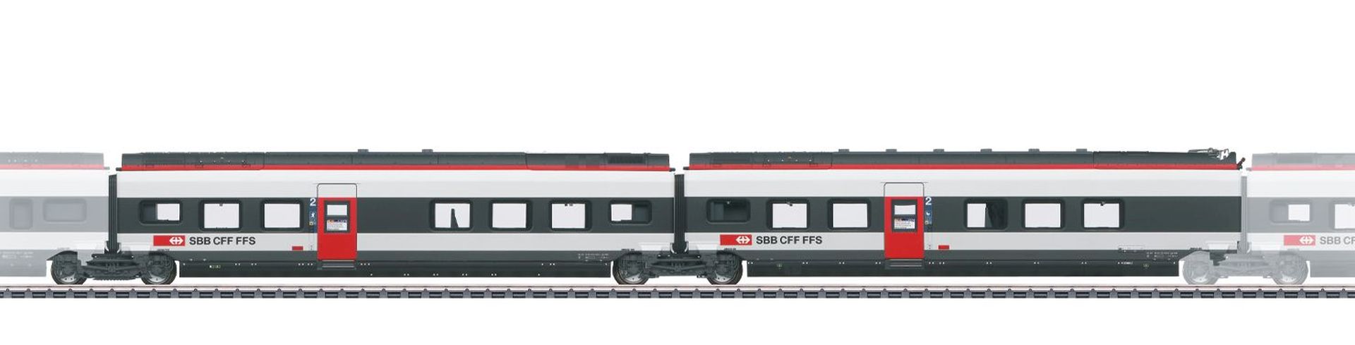 Märklin 43452 - 2er Ergänzungsset Nr. 2 'Giruno', SBB, Ep.VI