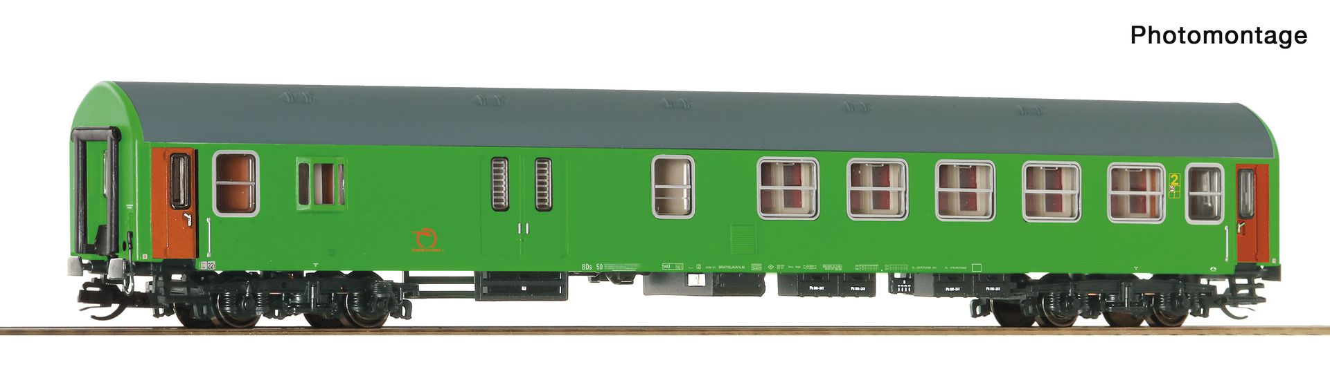Roco 6280038 - Personenwagen BDs, 2. Klasse mit Gepäckabteil, ZSSK, Ep.V-VI