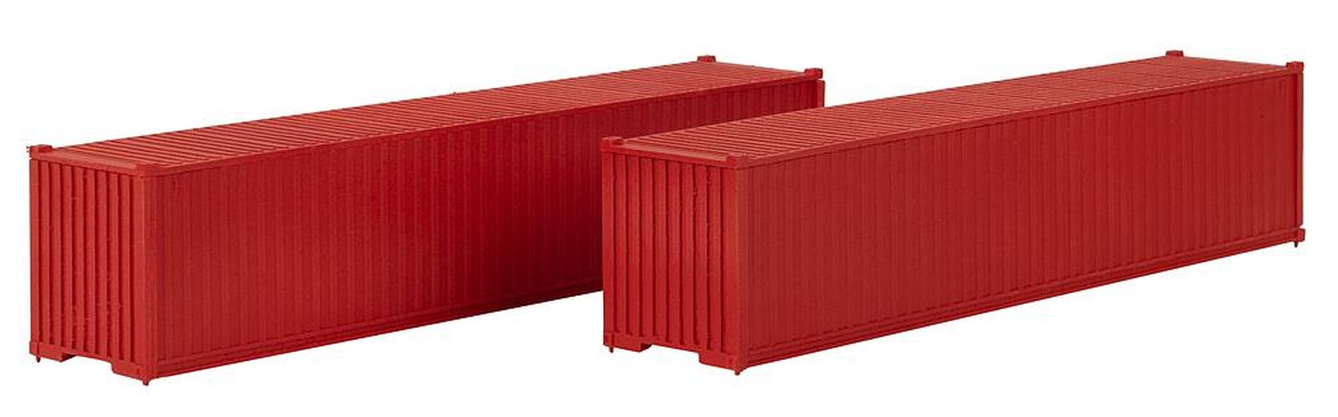 Faller 182154 - 2er Set 40' Container, rot