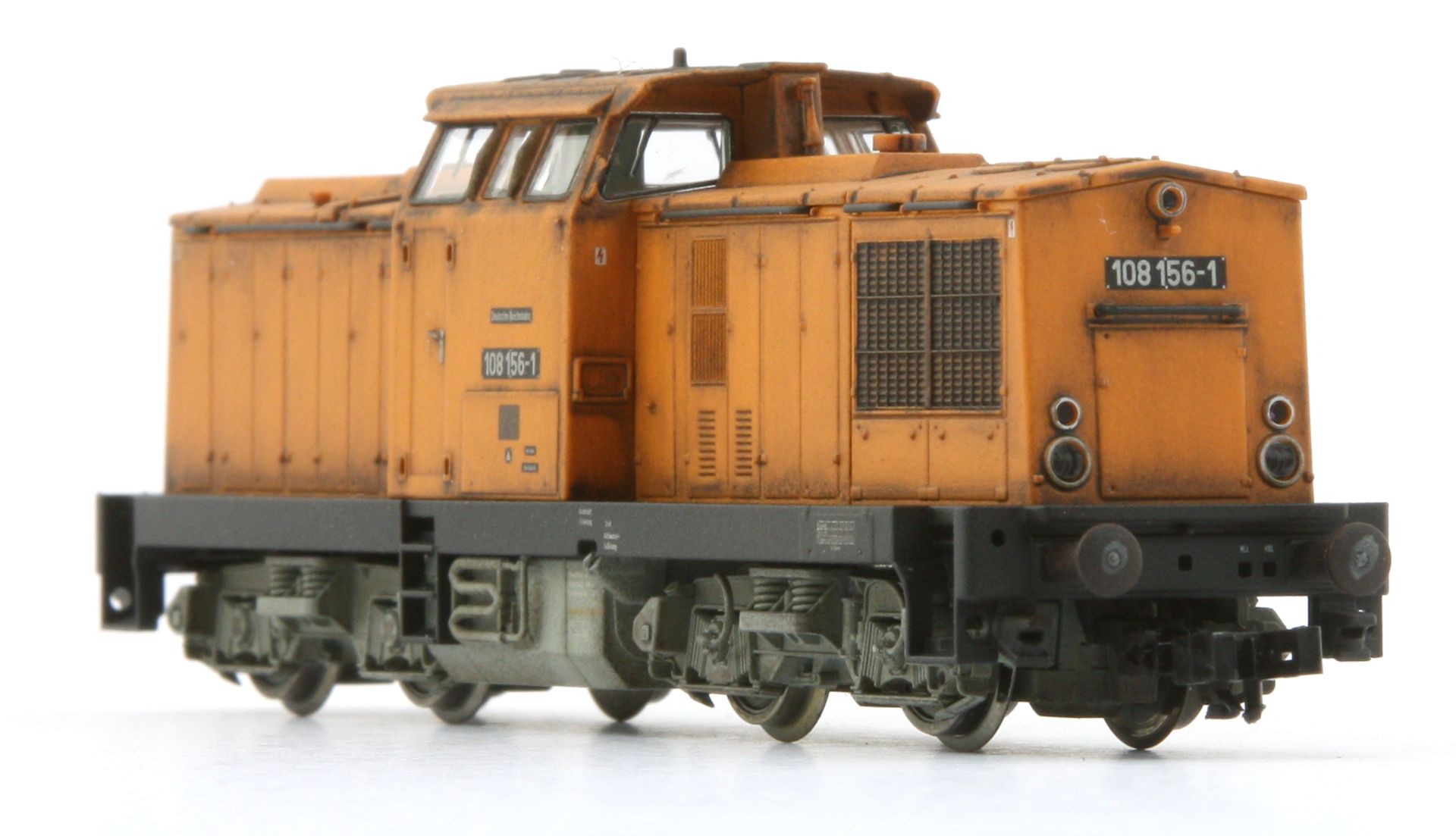 Saxonia 120099 - Diesellok 108 156-1, DR, Ep.IV, DC-Sound, gealtert