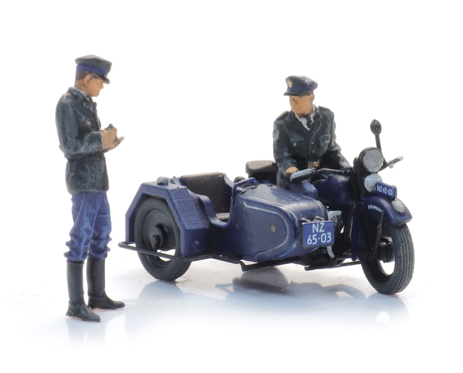 Artitec 10.422 - Reichspolizeimotorrad mit Beiwagen und 2 Figuren
