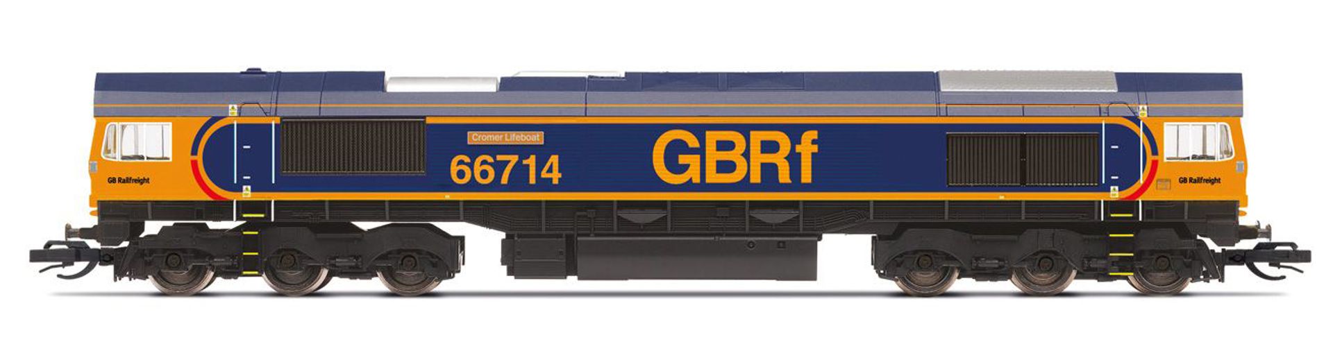Hornby TT3016M - GBRf, Class 66, Co-Co, 66714 'Cromer Lifeboat', Ep.VI