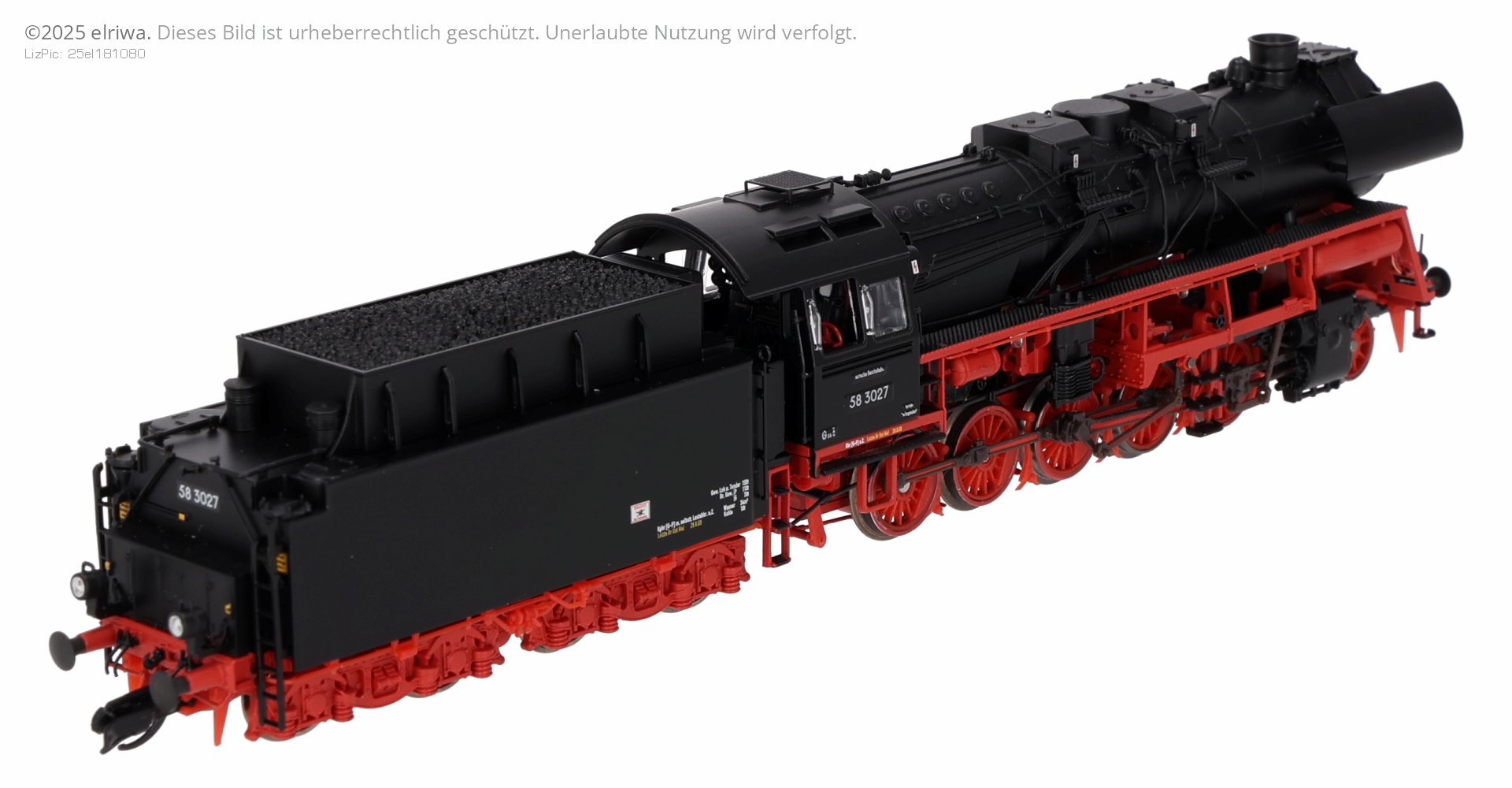 Saxonia 120106 - Dampflok 58 3027 mit T34 Tender, DR, Ep.III, DC-Sound Saxonia 120106 - Dampflok 58 3027 mit T34 Tender, DR, Ep.III, DC-Sound