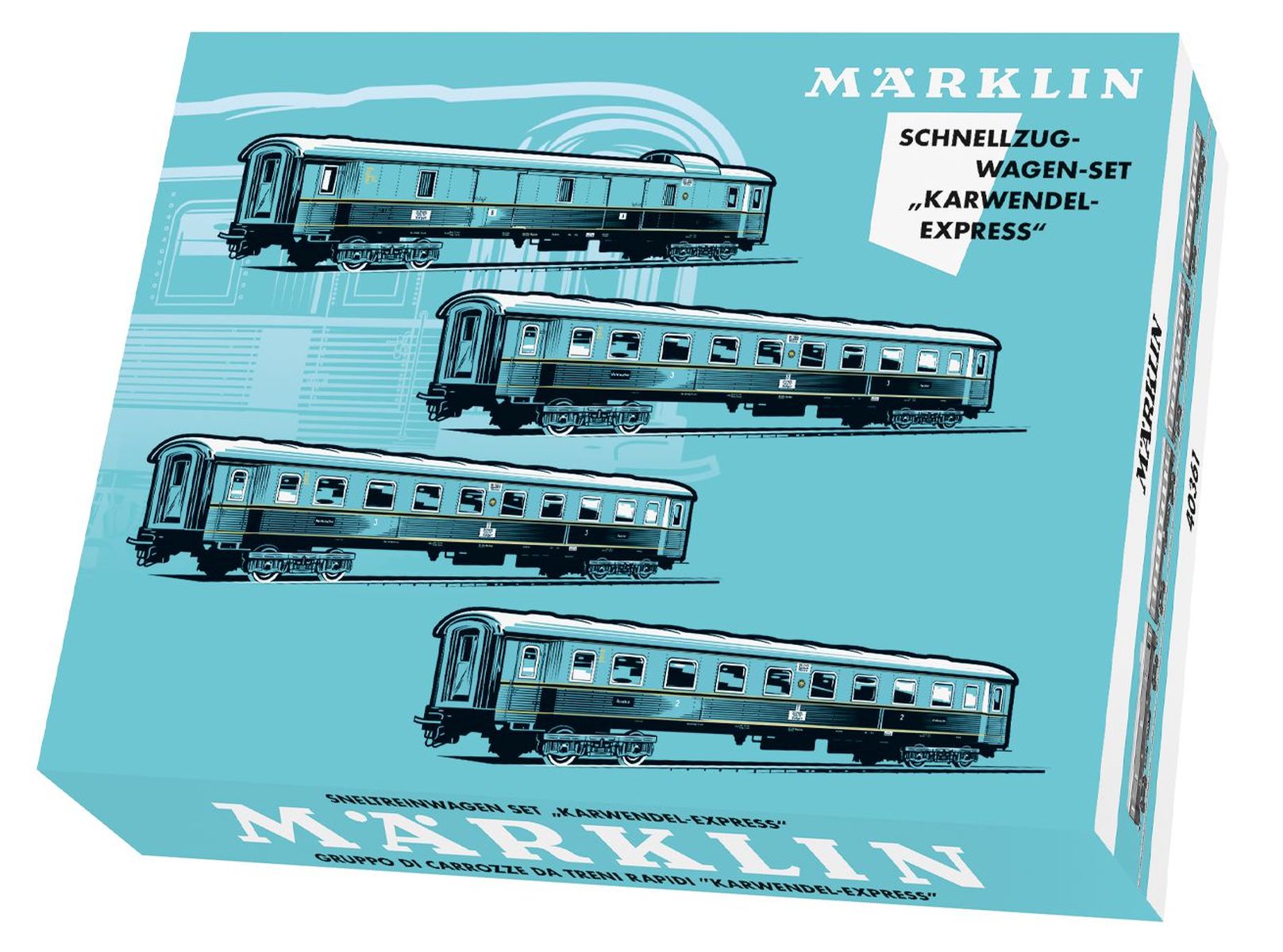 Märklin 40361 - 4er Set Personenwagen 'Karwendel-Express', DRG, Ep.II