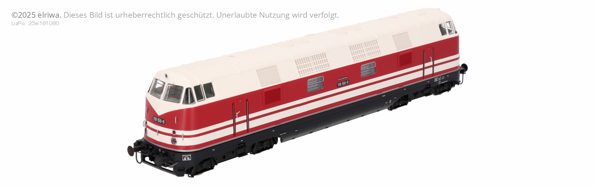 Roco 7300077 - Diesellok 118 156-9, DR, Ep.IV, mit zwei Streifen Roco 7300077 - Diesellok 118 156-9, DR, Ep.IV, mit zwei Streifen