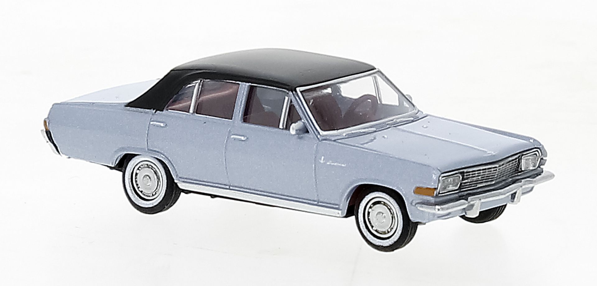 Brekina 20761 - Opel Diplomat A metallic hellblau, schwarz, 1964