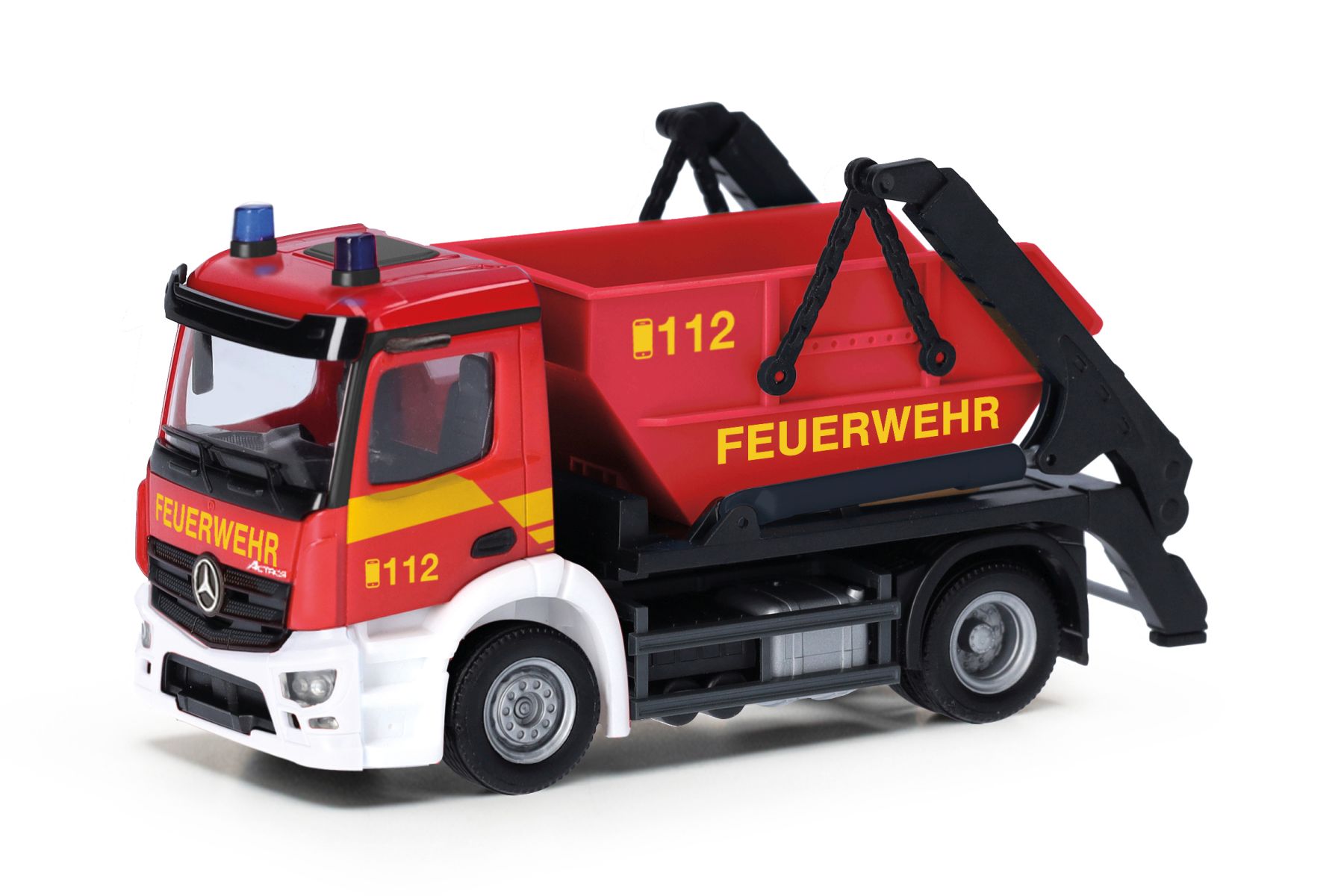 Herpa 098250 - Mercedes-Benz Actros S Absetzkipper AK12 "Feuerwehr"