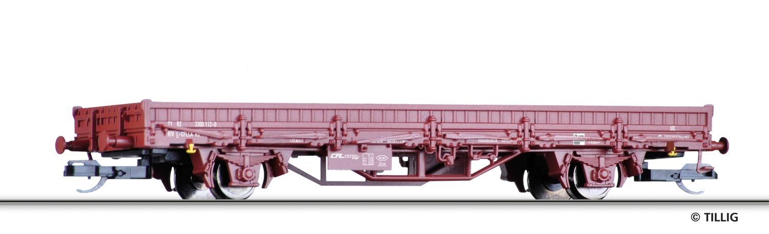 Tillig 14762 - Niederbordwagen Ks, CFL-Cargo, Ep.VI