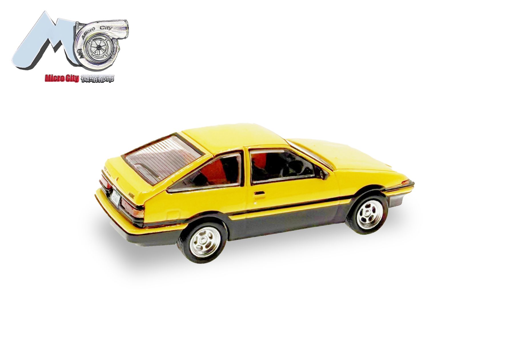 Herpa 87MC000040 - MicroCity: Toyota Corolla AE86, gelb