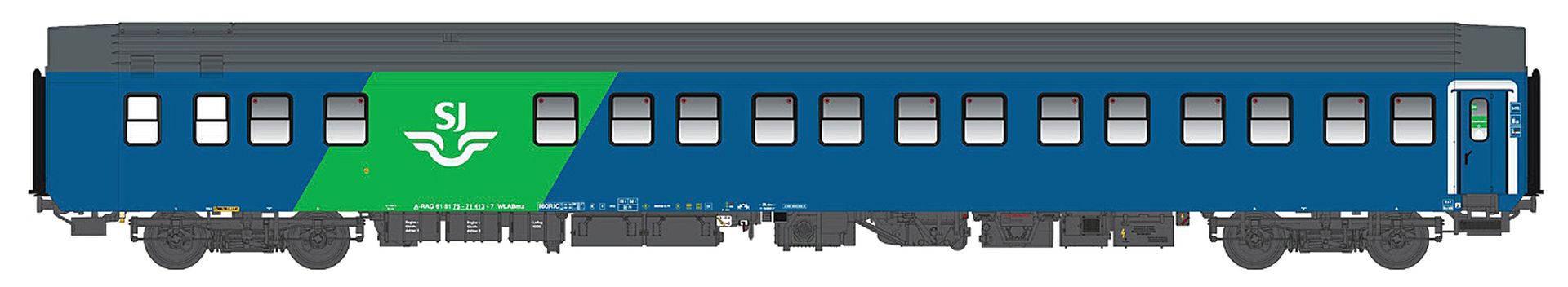 L.S. Models 48093 - Schlafwagen WLABmz 75-71, RDC/SJ, Ep.VI, EN 346, 2. BN