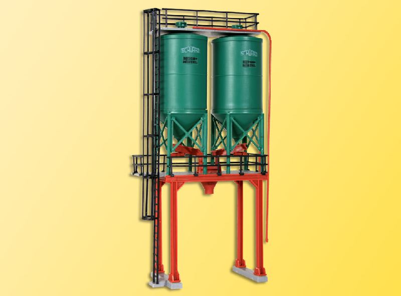Kibri 39931 - H0 Doppelsilo SchwarzBau Kibri 39931 - H0 Doppelsilo SchwarzBau