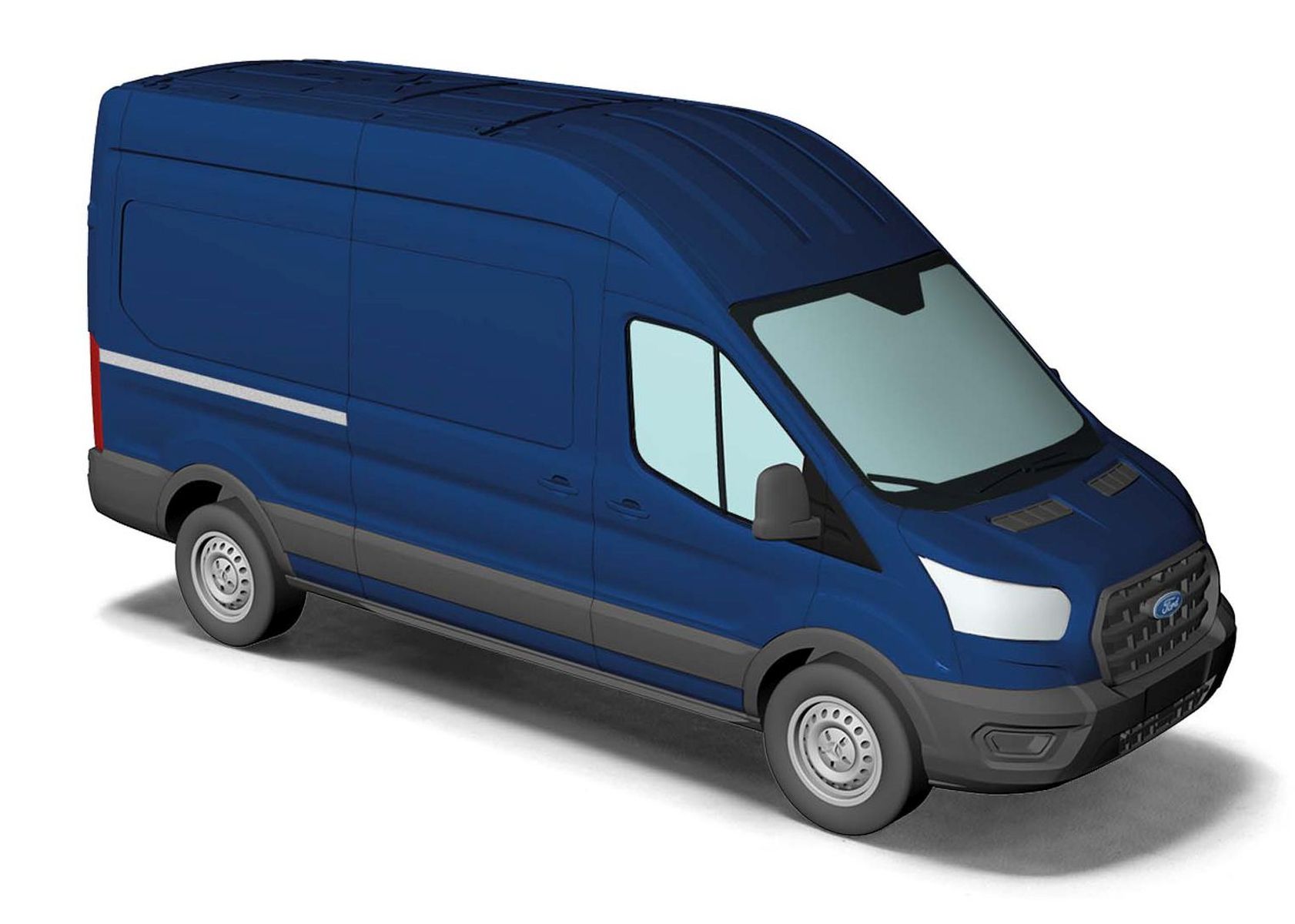 Busch 54501 - Ford Transit Kastenwagen, Blau, Bj. 2014