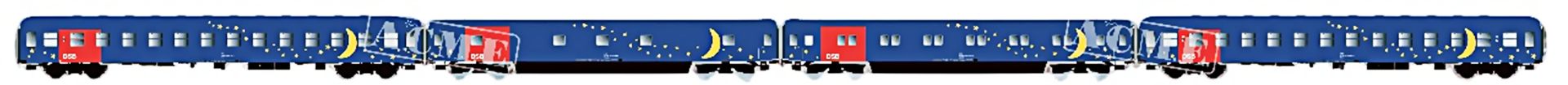 ACME AC 55346 - 4er Set IC Schlaf- bzw. Schlafwagen Nat Tog, DSB, Ep.V