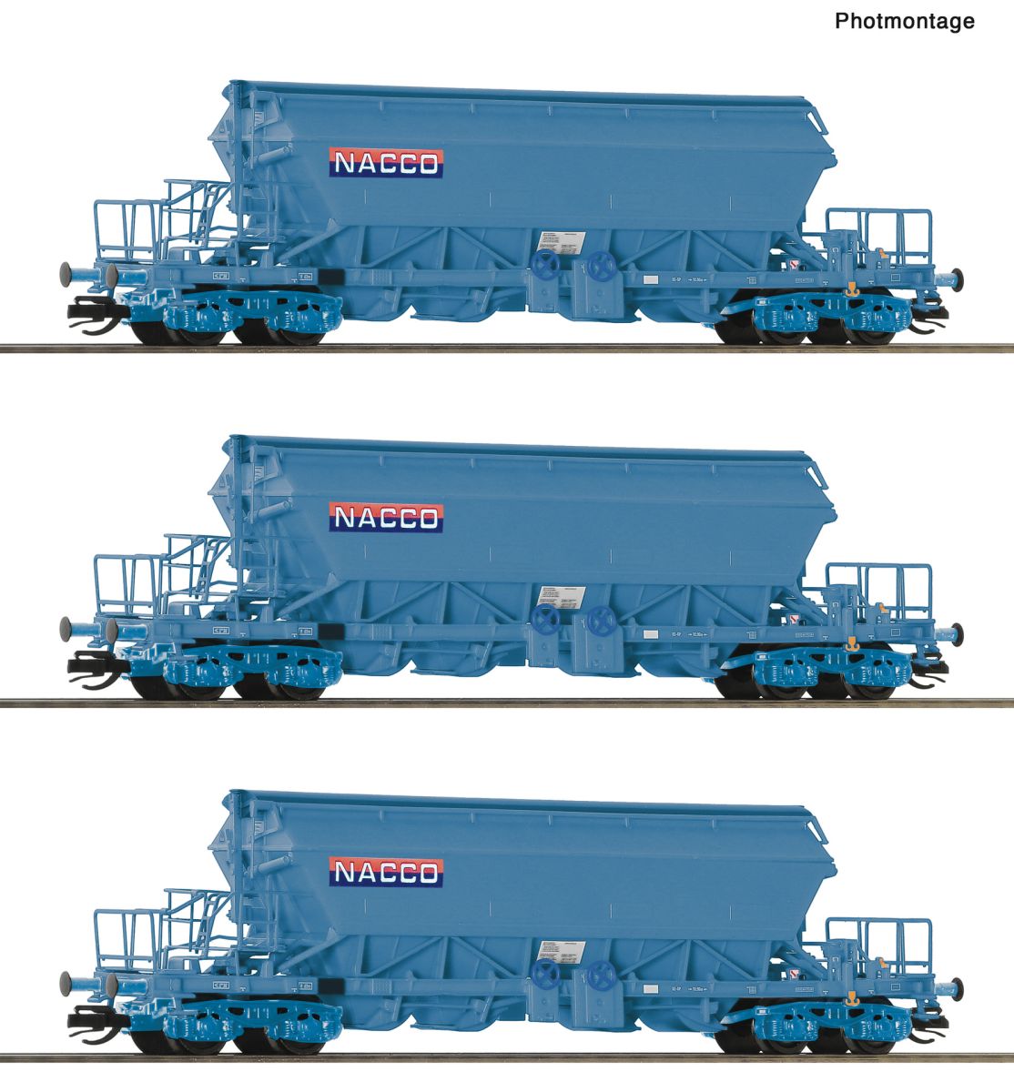 Roco 6680031 - 3er Set Kaliwagen Taoos, NACCO, Ep.VI