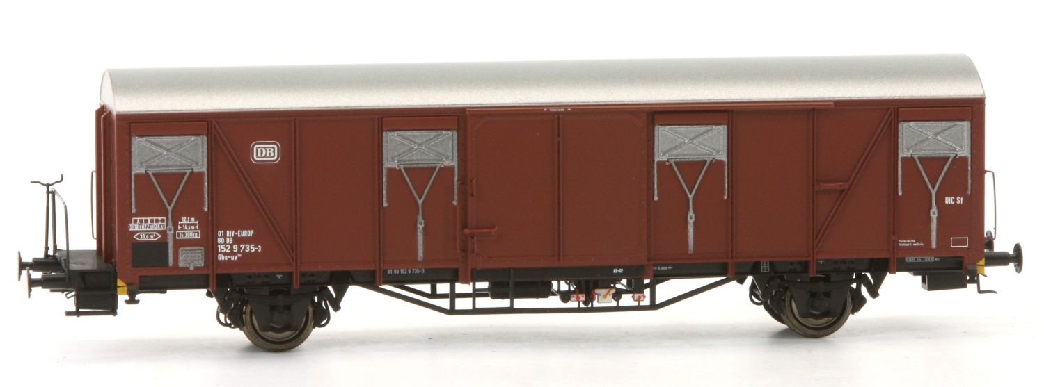 Exact-Train EX20735 - Gedeckter Güterwagen Gbs-uv 254, DB, Ep.IV