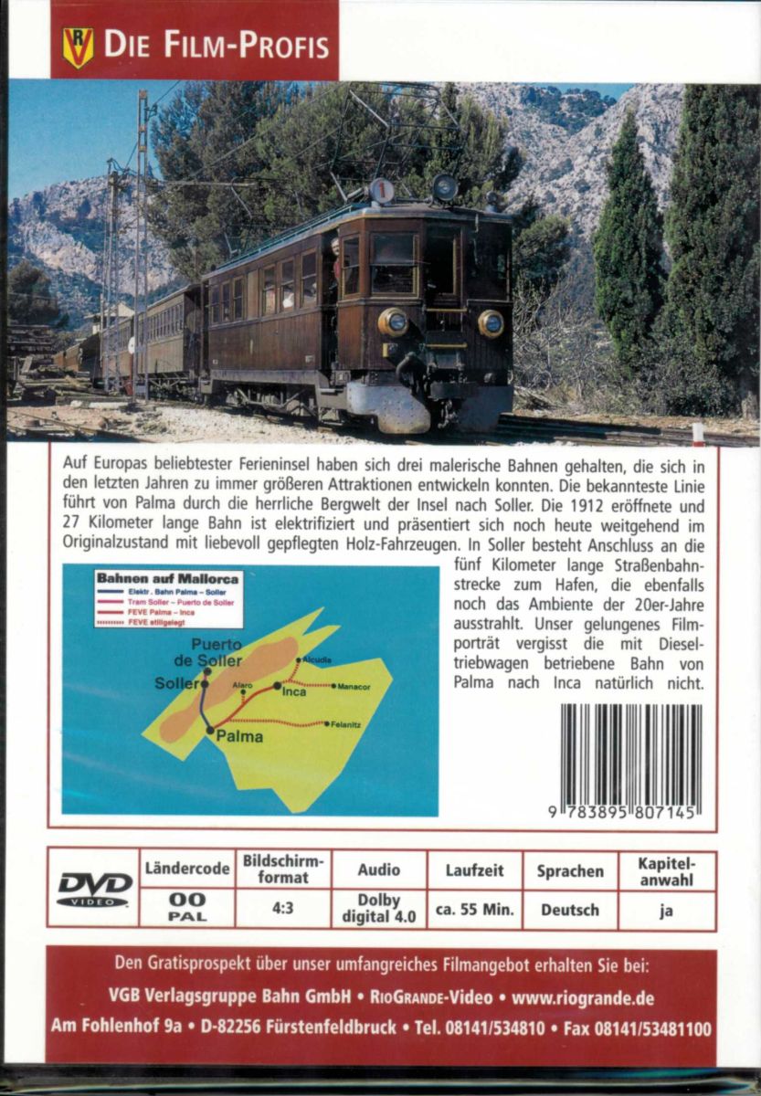 VGB 7025 - DVD - Mallorcas Ferienbahnen