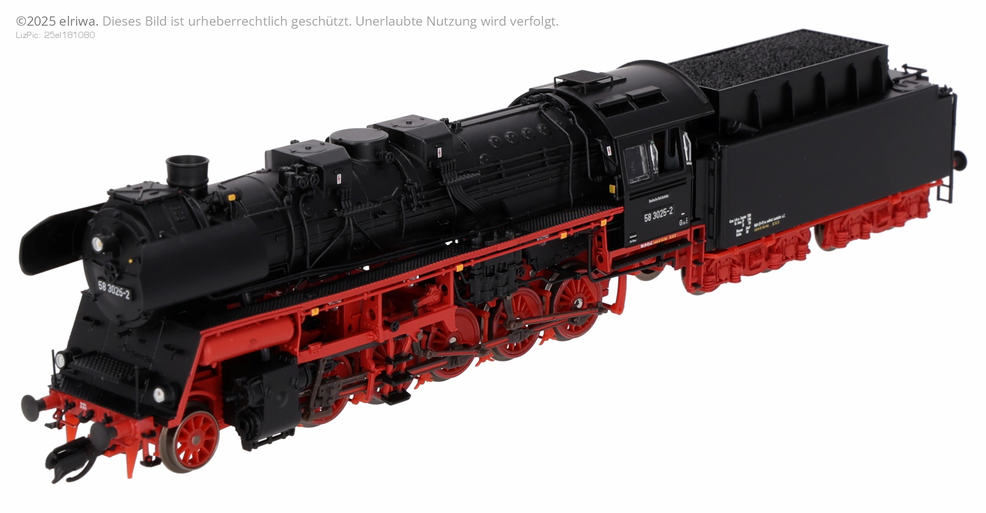 Saxonia 120107 - Dampflok 58 3025-2 mit T34 Tender, DR, Ep.IV Saxonia 120107 - Dampflok 58 3025-2 mit T34 Tender, DR, Ep.IV
