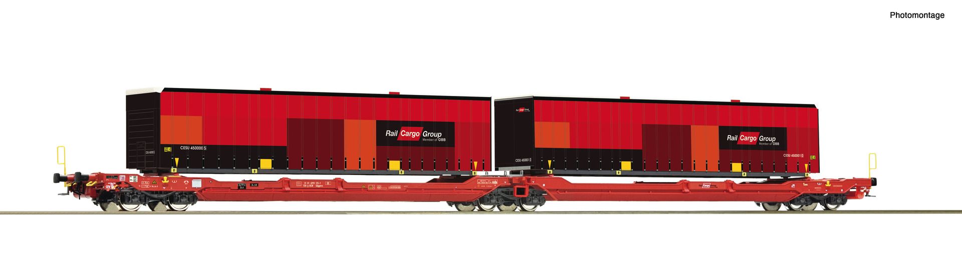 Roco 6600033 - Doppeltschen-Gelenkwagen T3000e, ÖBB, Ep.VI 'Rail Cargo Austria'