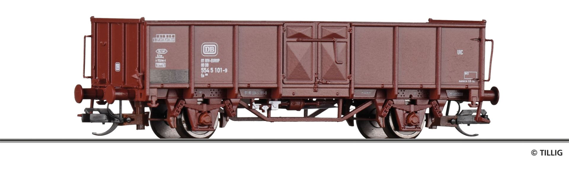 Tillig 14086 - Offener Güterwagen Es 050, DB, Ep.IV