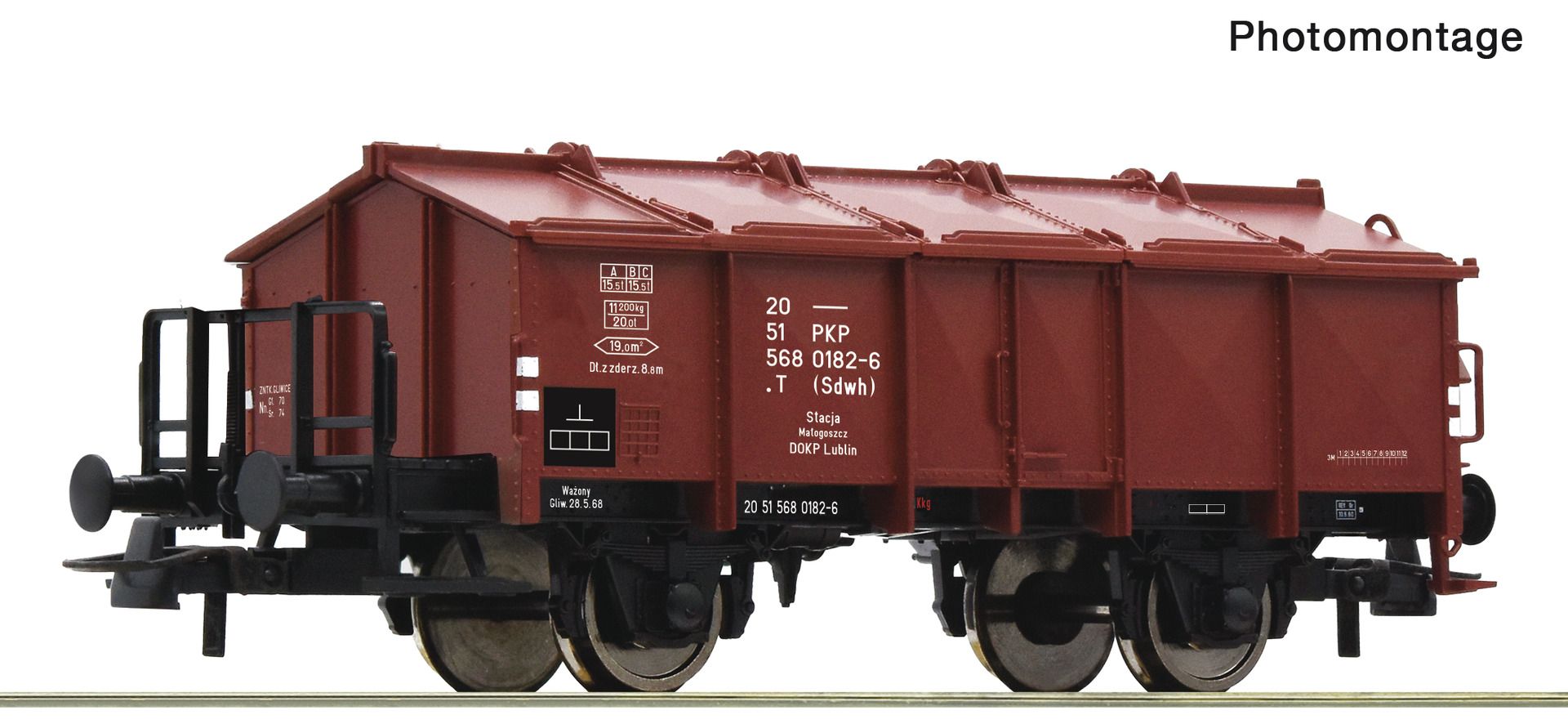 Roco 6600175 - Klappdeckelwagen Tk, PKP, Ep.IV