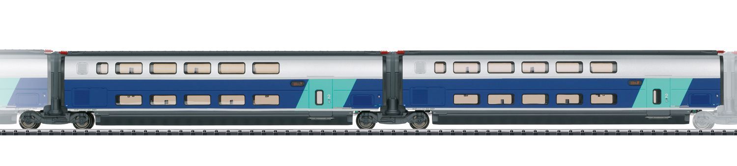 Trix 23488 - 2er Set Ergänzungswagen TGV Euroduplex, SNCF, Ep.VI, Set 2