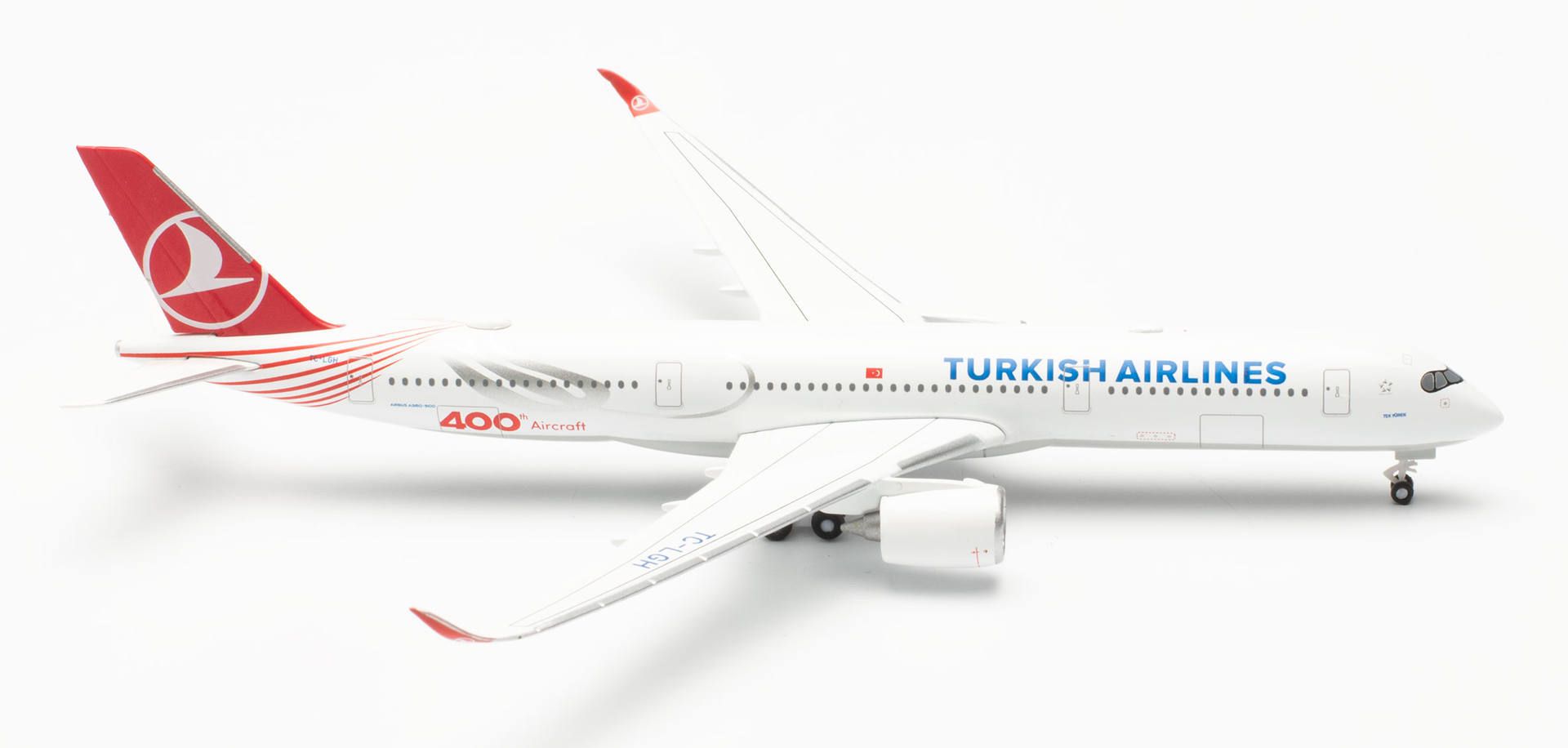 Herpa 537230 - Turkish Airlines Airbus A350-900 "400th Aircraft" - TC-LGH "Tek Yürek"