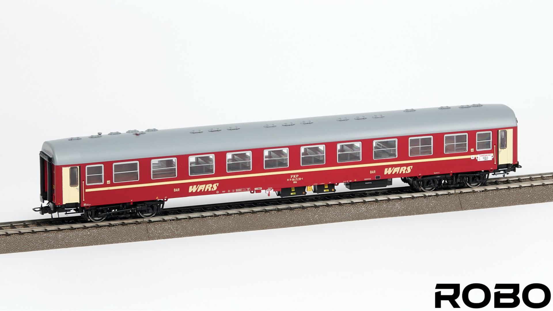 Robo 200701 - 7er Set Personenwagen 'CZARTORYSKI', PKP, Ep.V, mit Innenbeleuchtung