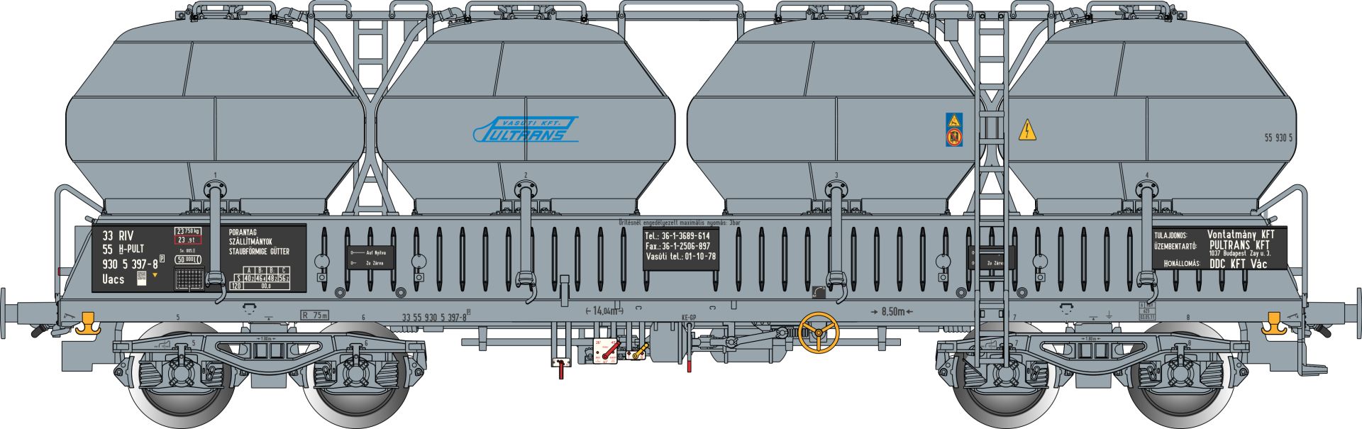 Albert Modell 930008 - Silowagen Uacs, H-PULTRANS, Ep.VI 'Ultrans'