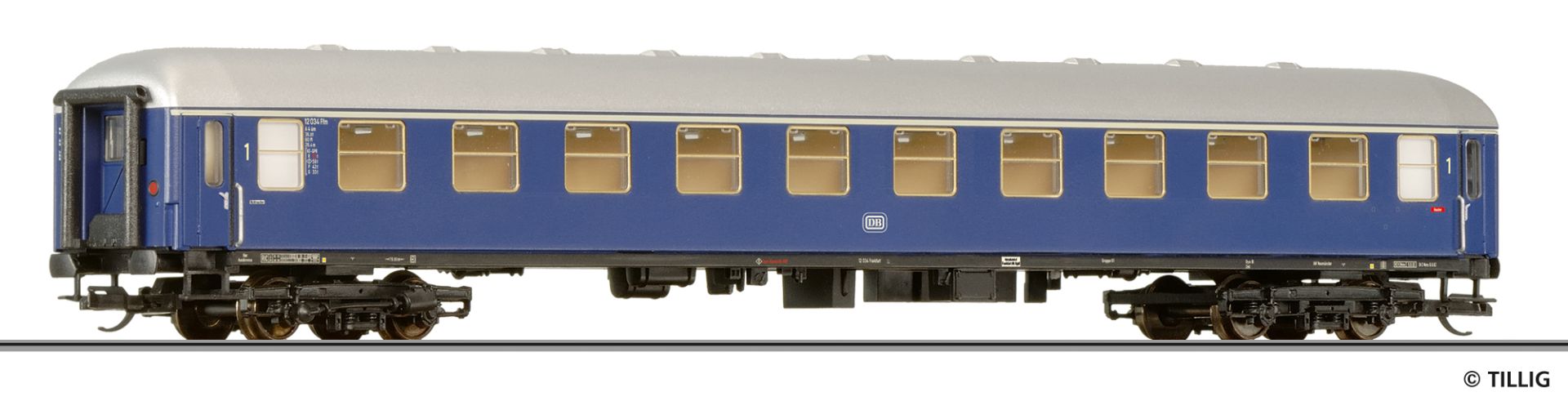 Tillig 16220 - Personenwagen A4üm-61, 1. Klasse, DB, Ep.III