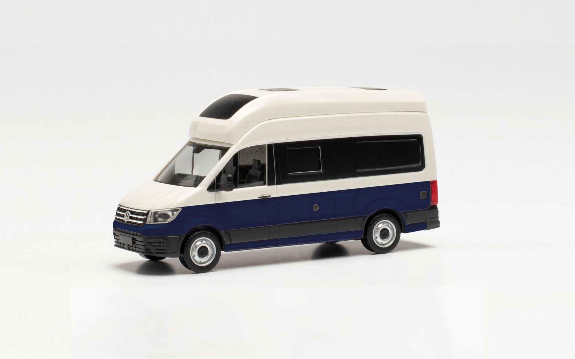 Herpa 096294-002 - VW Crafter Grand California, candywhite / deep ocean blue