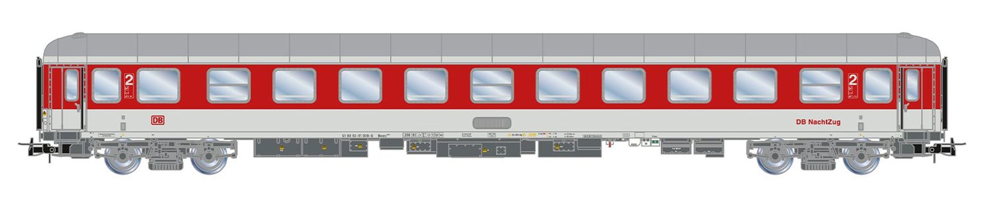 Rivarossi HR4416 - 2er Set Liegewagen 'Nachtzug', DBAG, Ep.V