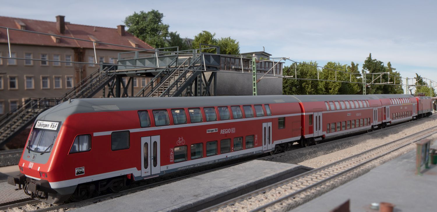 Märklin 43569 - Doppelstock-Steuerwagen DBbzfa 761, 2. Klasse, DBAG, Ep.VI