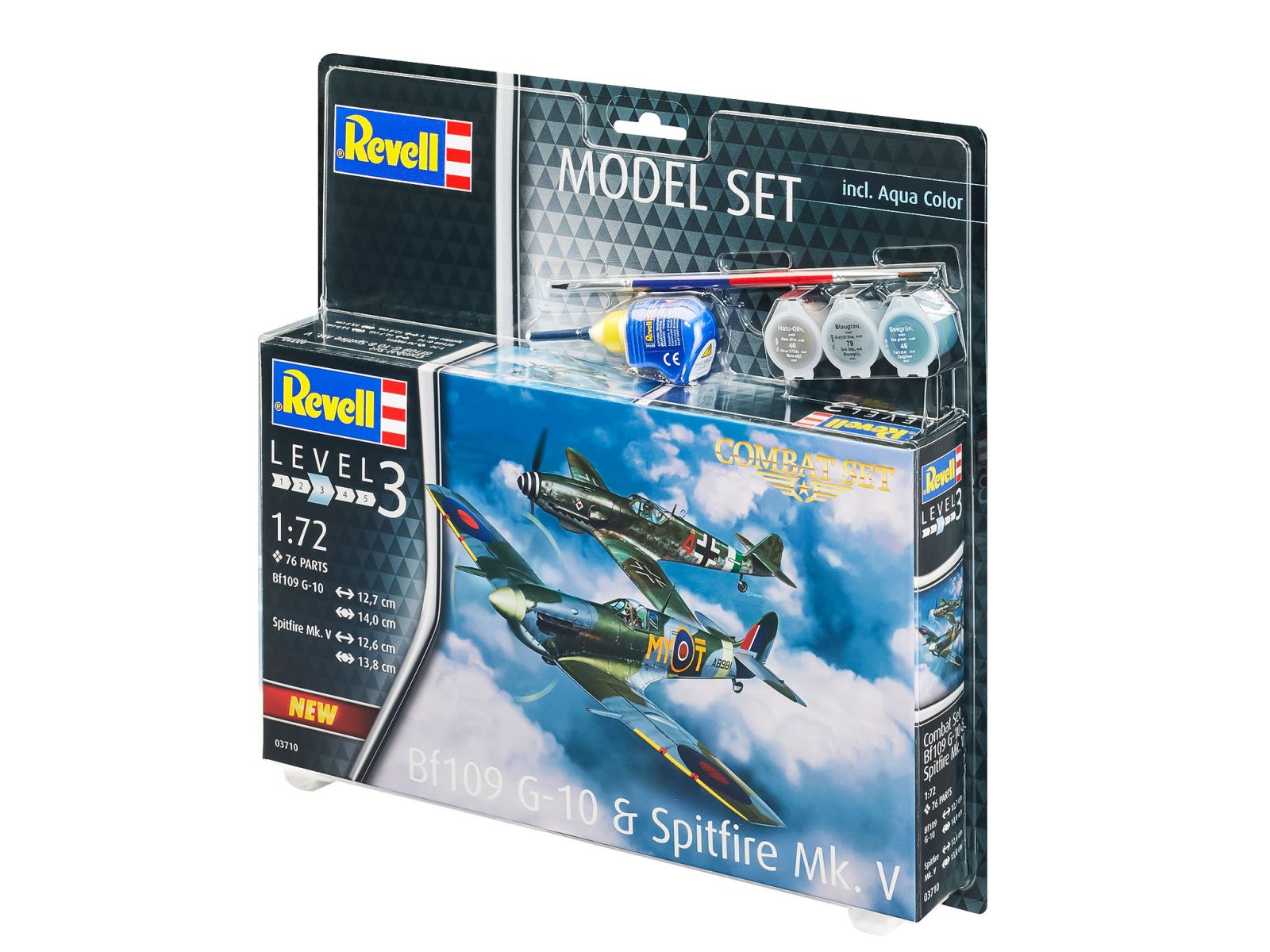 Revell 63710 - Model Set Combat Set Bf109G-10 & Spitfire Mk.V