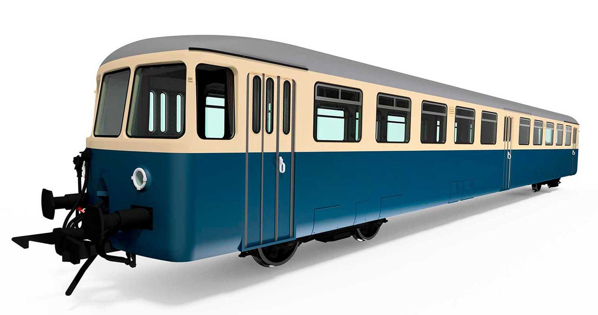 Lenz 40415-04 - Akku-Triebwagen BR 515, DB, Ep.IV, blau-beige
