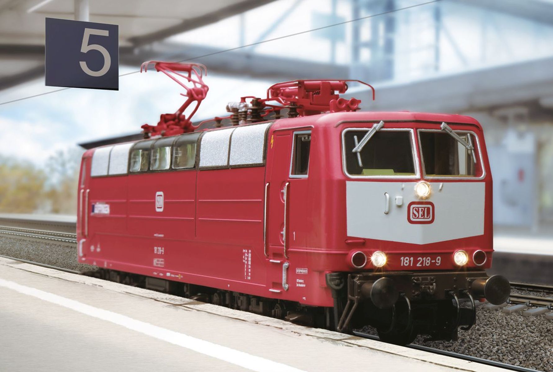 Märklin 39587 - E-Lok 181 218-9, SEL Göppingen, Ep.VI, MFX+-Sound Märklin 39587 - E-Lok 181 218-9, SEL Göppingen, Ep.VI, MFX+-Sound