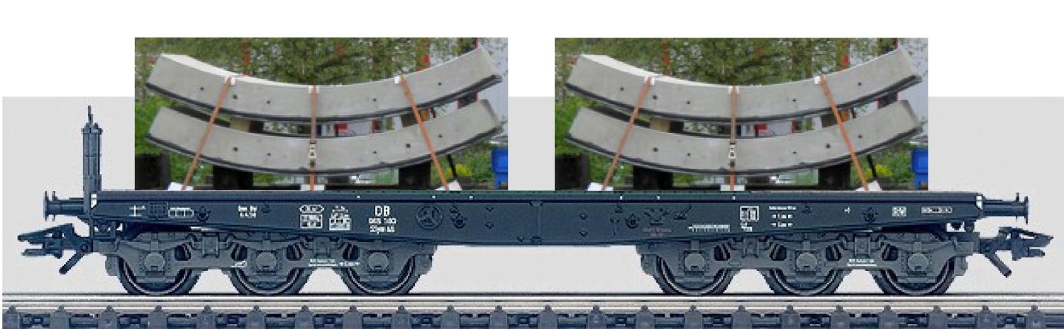 Loewe 2258 - Ladegut Tübbinge, Set C = 2 x 2er Stapel, 2 x 62 mm