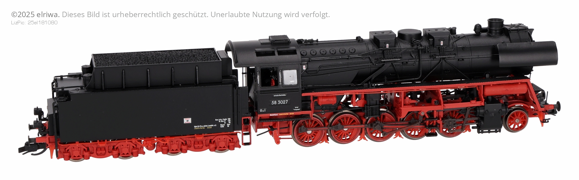Saxonia 120106 - Dampflok 58 3027 mit T34 Tender, DR, Ep.III, DC-Sound Saxonia 120106 - Dampflok 58 3027 mit T34 Tender, DR, Ep.III, DC-Sound