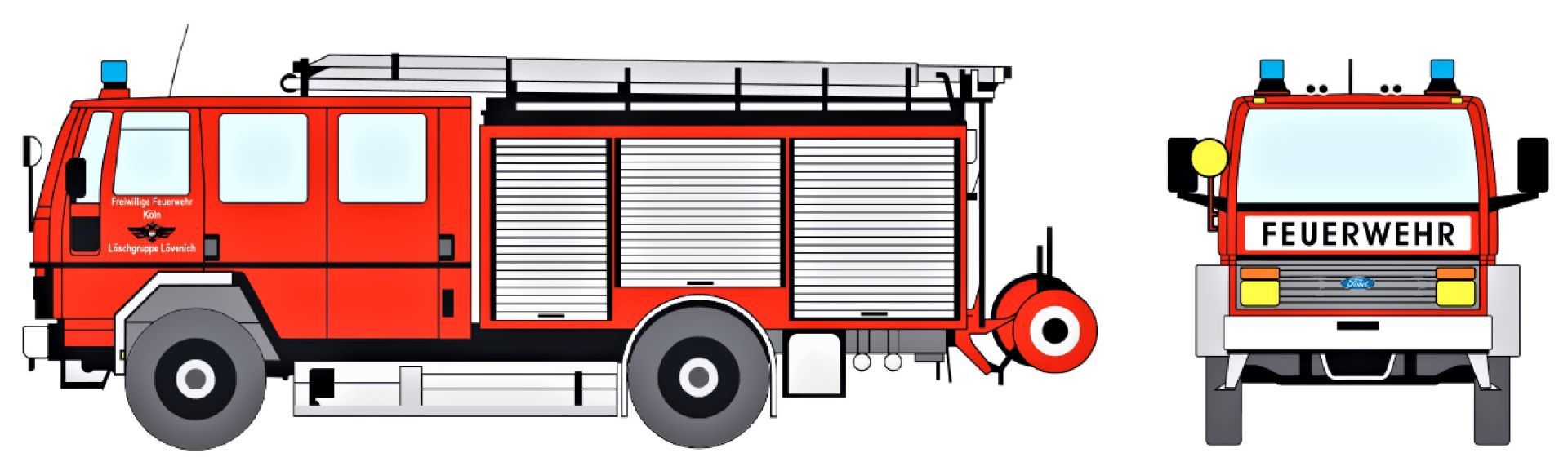 Loewe 4034 - FORD CARGO 1520 - LF 16 - Freiwillige Feuerwehr Köln-Lövenich
