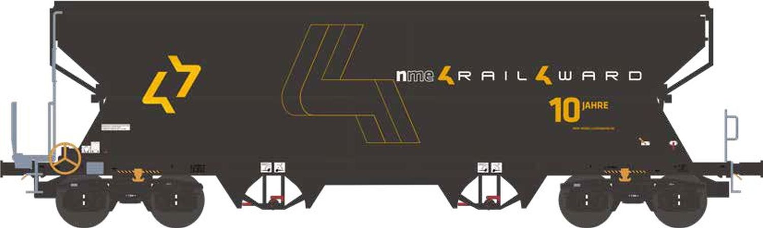 nme 518610 - Getreidewagen Tagnpps 95m³, RAIL4WARD - 10 Jahre NME, Ep.VI