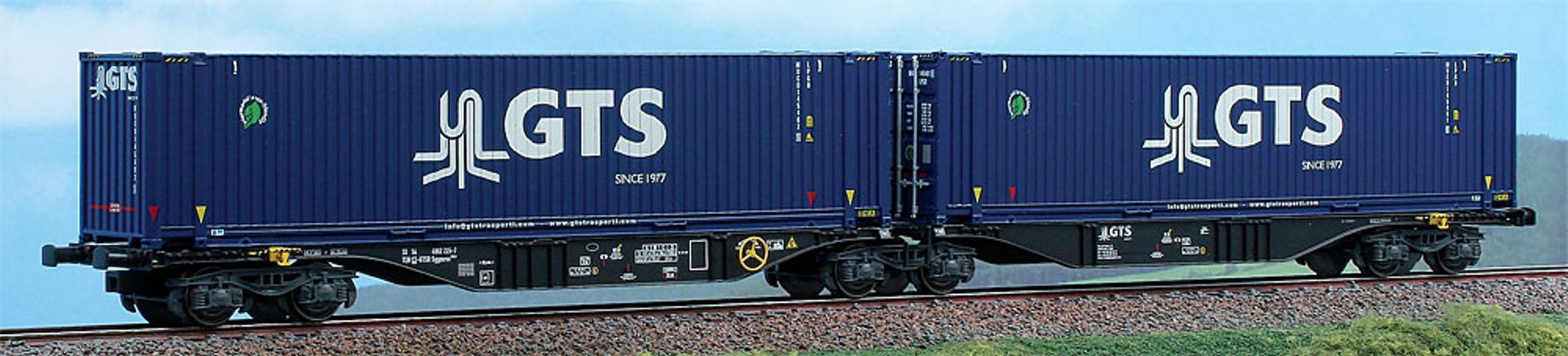 ACME AC 40380 - Containertragwagen Sggrmss 90, CD, Ep.VI 'GTS Rail'
