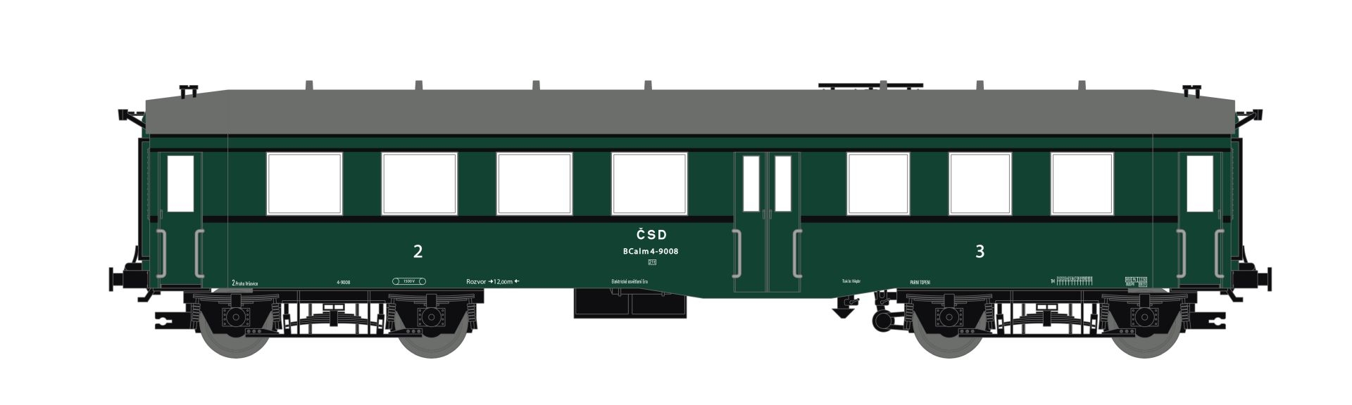 Saxonia 120053 - Personenwagen Bauart 'Altenberg', ex. BC4i, CSD, Ep.III