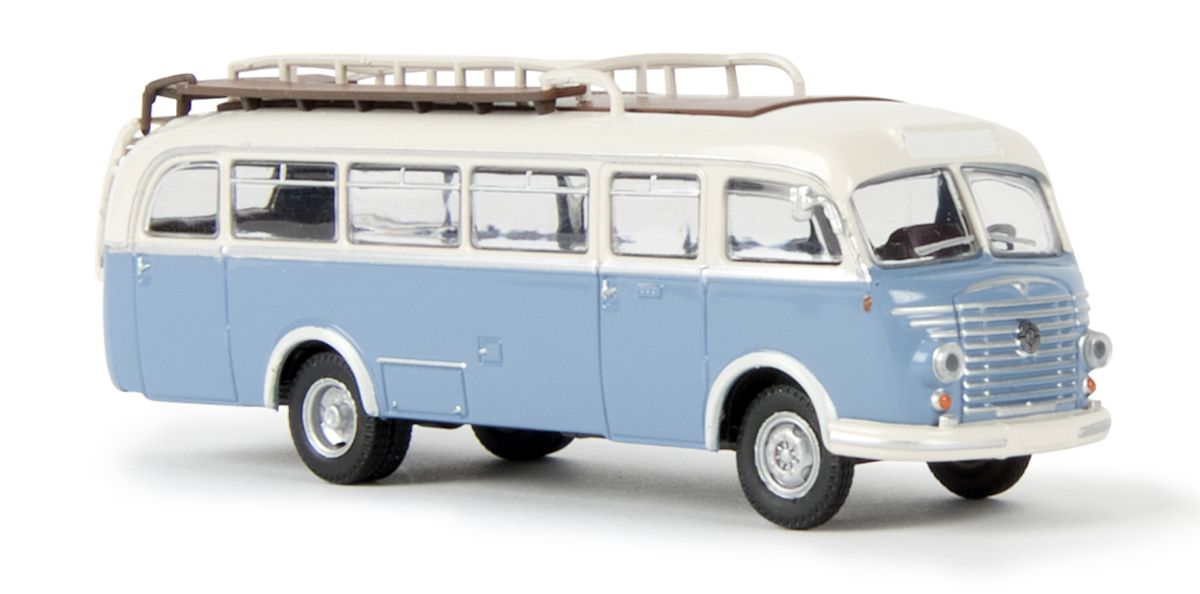 Brekina 58053 - Steyr 480 A Bus, weiß/pastellblau