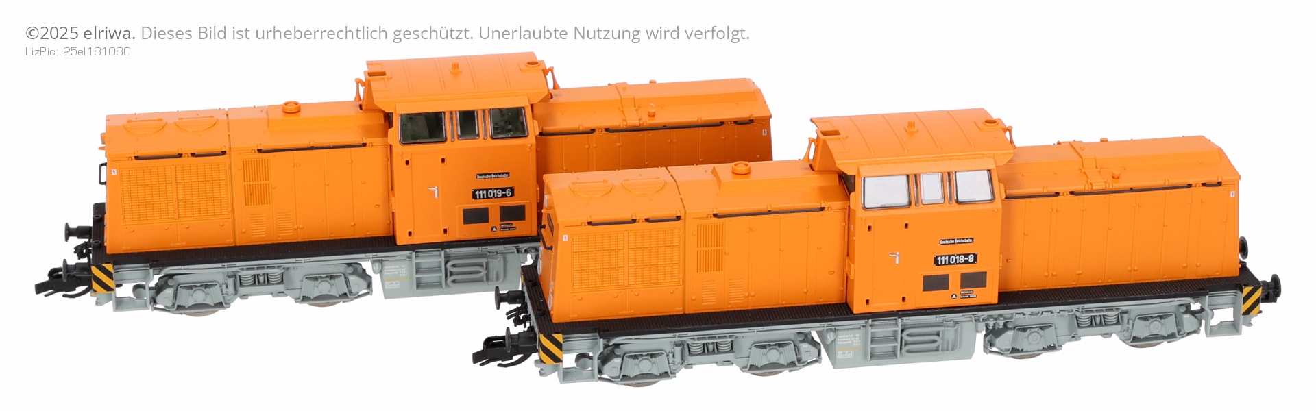 Roco 7390011 - 2er Set Dieselloks 111 018-8 und 111 019-6, DR, Ep.IV, DC-Sound