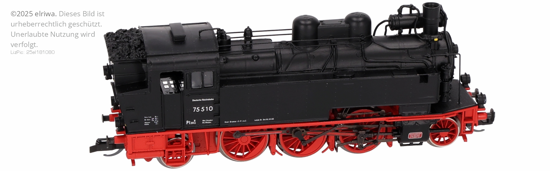 Beckmann 1010606 - Dampflok 75 510, DR, Ep.III Beckmann 1010606 - Dampflok 75 510, DR, Ep.III