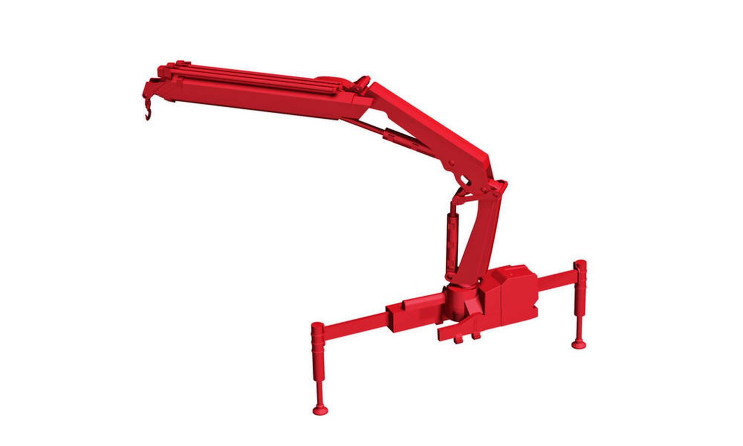Herpa 054126 - Hiab Ladekran X-HIPRO 232 E-3 mit Haken, rot Herpa 054126 - Hiab Ladekran X-HIPRO 232 E-3 mit Haken, rot