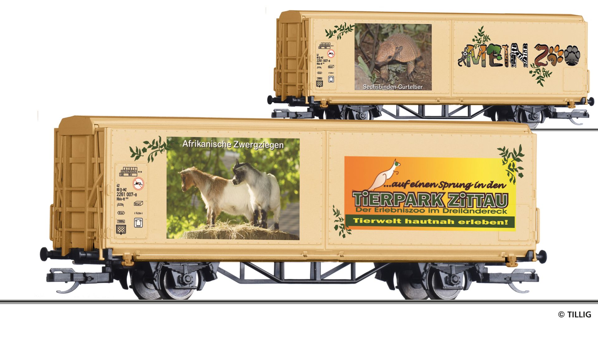 Tillig 14855 - START-Schiebewandwagen Hbis-tt, Mein Zoo, Ep.VI