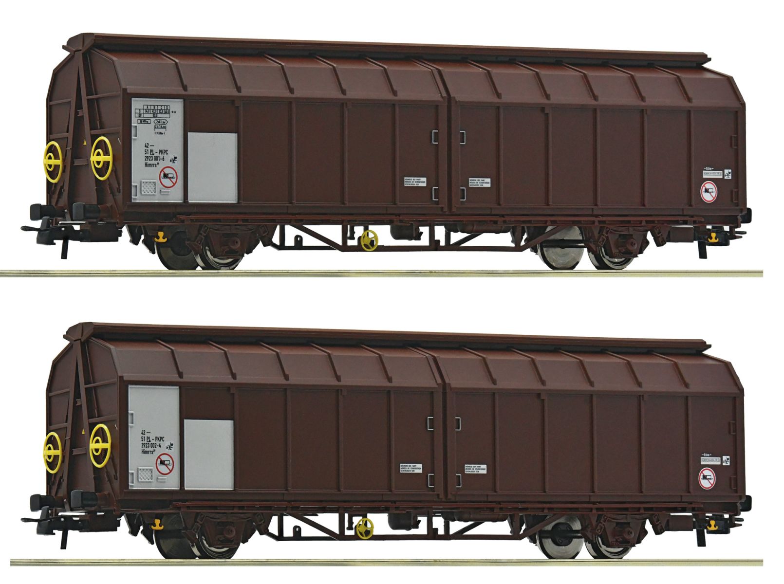 Roco 6600096 - Doppeleinheit-Schiebewandwagen Himrrs 29, PKP-Cargo, Ep.VI