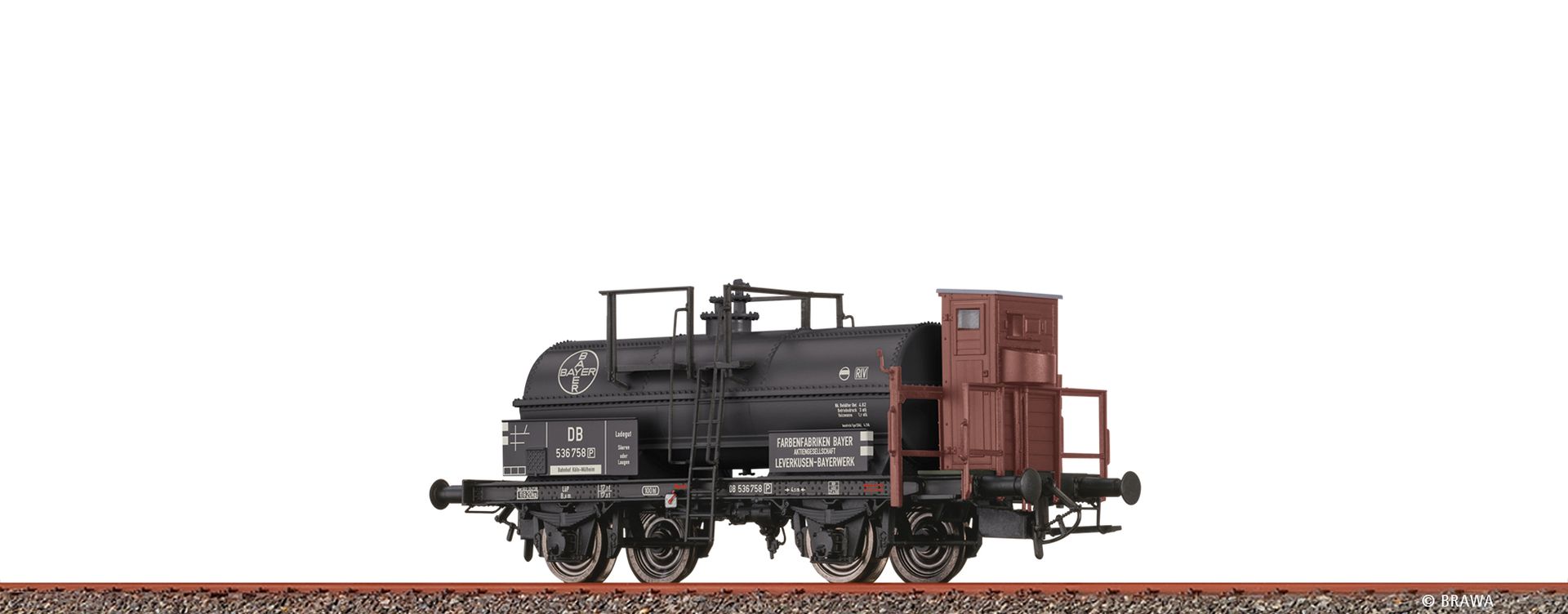 Brawa 50082 - Kesselwagen Z [P] "Bayer", DB, Ep.III