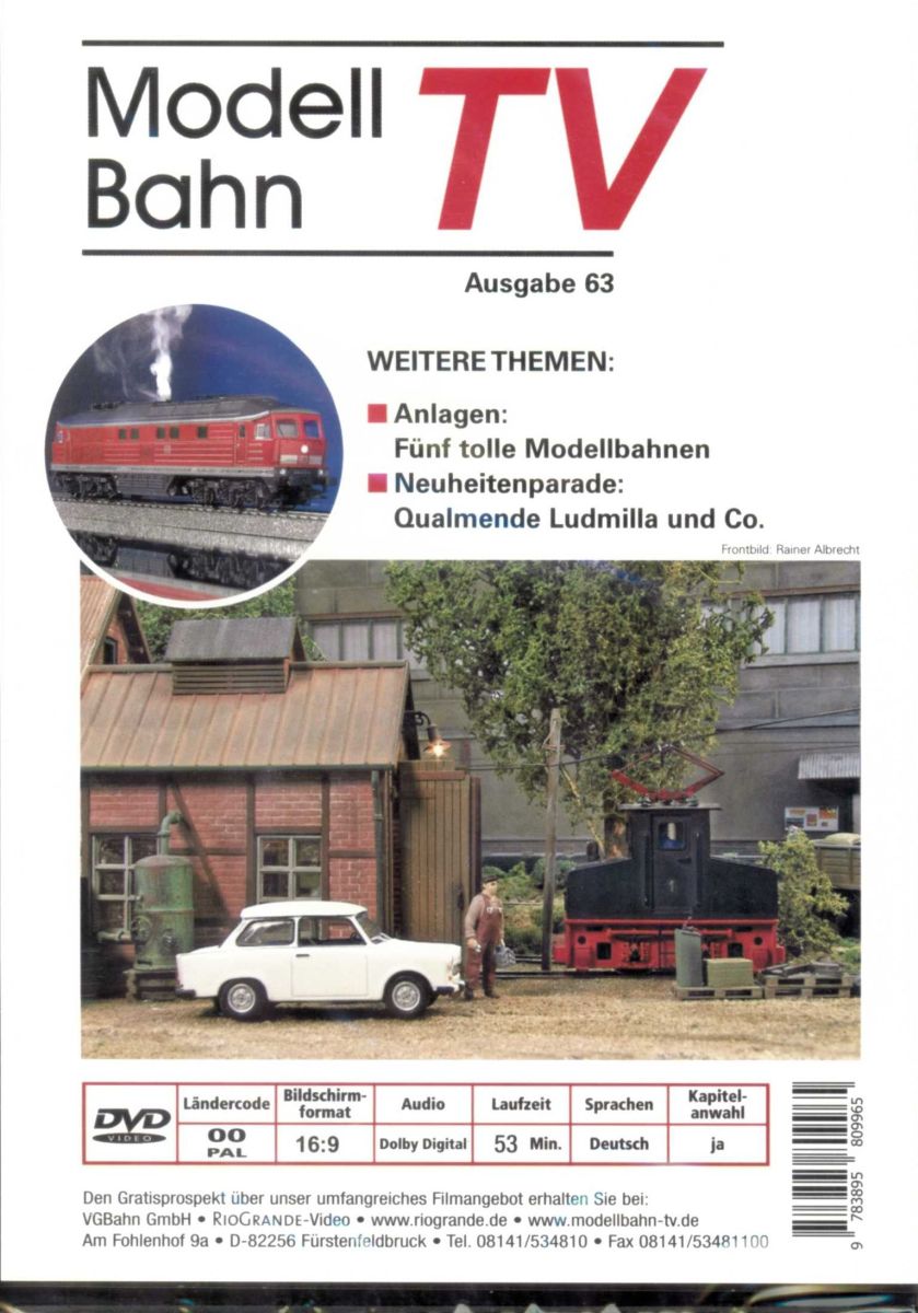 VGB 7563 - DVD - Modellbahn TV - Ausgabe 63