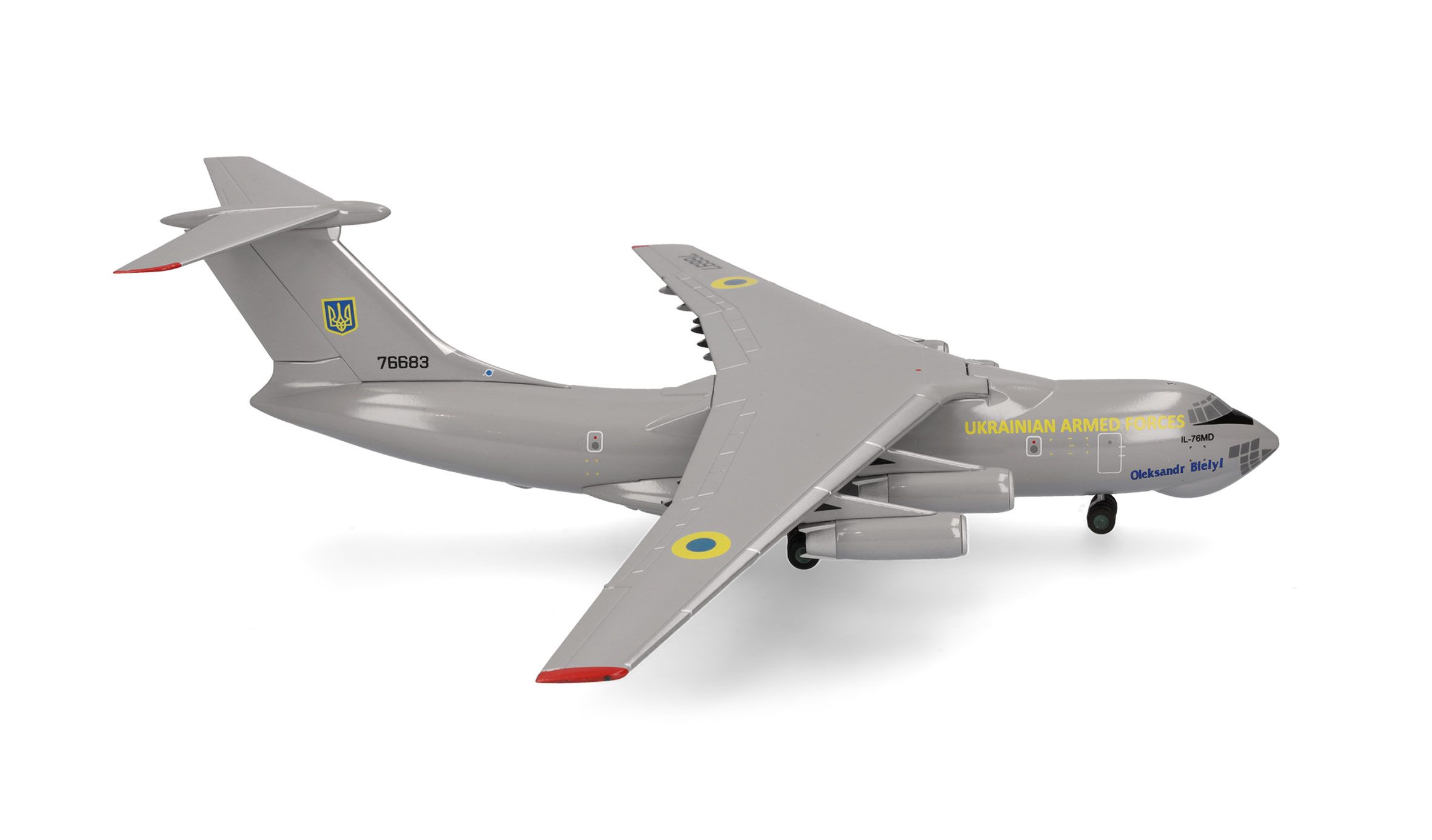 Herpa 573610 - Ukrainian Air Force Ilyushin IL-76 - 25th Transport Aviation Brigade - 76683
